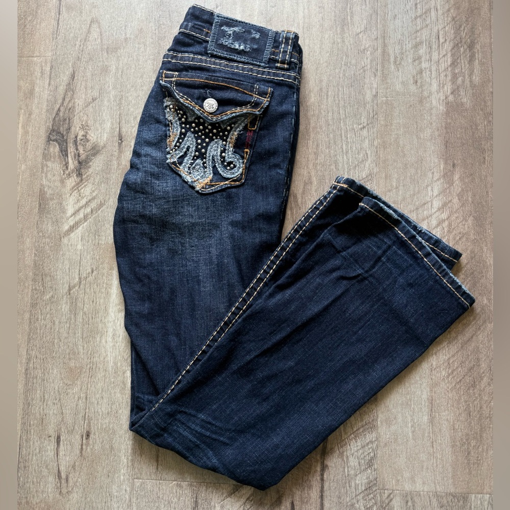 MEK Y2K Clayton Slim Boot Women’s Buckle Jeans 27W 32L